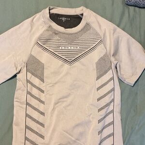 YoungLA for her Light Gray Tee with Black Pattern